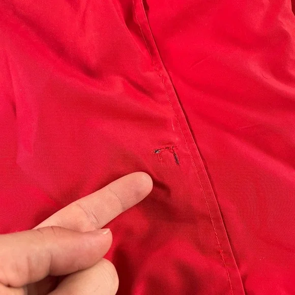 VTG The North Face Quallofil Jacket Puffer Ski Color Block Men L Fit M *Flaws - Picture 12 of 16